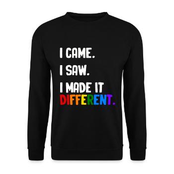 Autistic Autism Autism Awareness Day Asperger's Child - Unisex Sweatshirt - black - Front - Alina (178cm) & Michal (187cm)