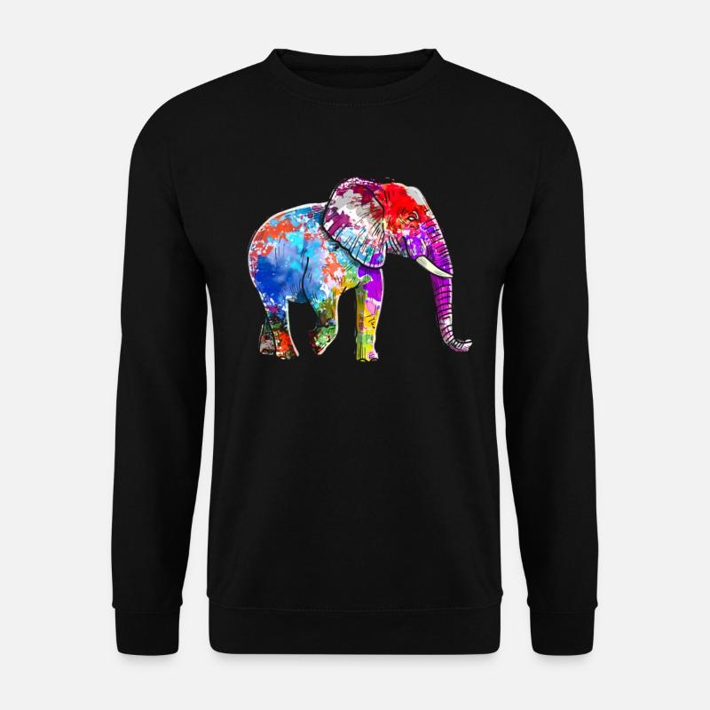 Éléphant - Sweat-shirt Unisexe - noir
