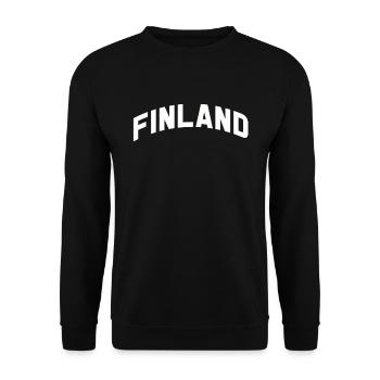 Finlande Gift Scandinavia Finlande Suomi Finne - Sweat-shirt Unisexe - noir - Devant - Alina (178cm) & Michal (187cm)