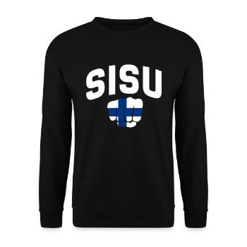 Finnland Geschenk Urlaub Lappland Heimat Finne - Unisex Pullover - Schwarz - Vorne - Alina (178cm) & Michal (187cm)