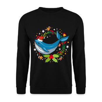 Alaska Geschenk Kinder Herren Damen USA Natur Eis - Unisex Pullover - Schwarz - Vorne - Alina (178cm) & Michal (187cm)