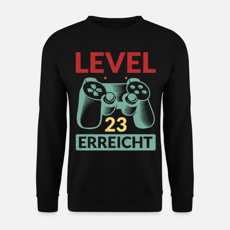 Level 23 Erreicht Gamer - Unisex Pullover - Schwarz