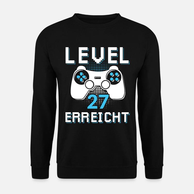 Level 27 Erreicht Gamer - Unisex Pullover - Schwarz