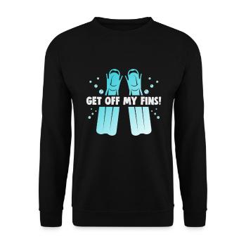 Instructeur de conception de plongée sous-marine Snorkeling - Sweat-shirt Unisexe - noir - Devant - Alina (178cm) & Michal (187cm)