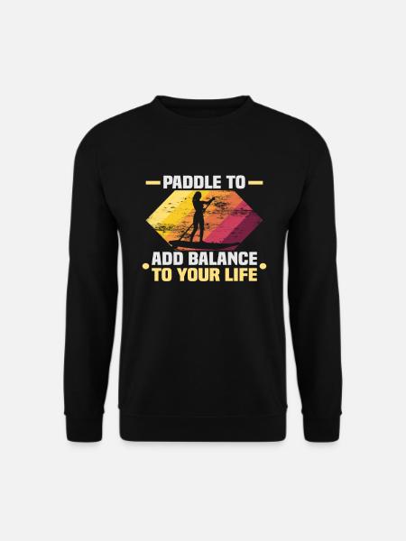 Sup Stand Up Paddle Design Sup Board Paddeln - Unisex Pullover - Schwarz