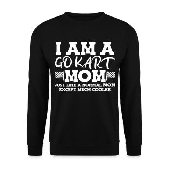 Kartsport Kart Driver Go Kart Gift Idea - Unisex Sweatshirt - black - Front - Alina (178cm) & Michal (187cm)