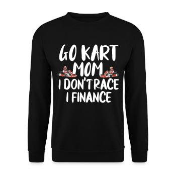 Kartsport Kart Driver Go Kart Gift Idea - Unisex Sweatshirt - black - Front - Alina (178cm) & Michal (187cm)