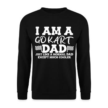 Kartsport Kart Driver Go Kart Gift Idea - Unisex Sweatshirt - black - Front - Alina (178cm) & Michal (187cm)