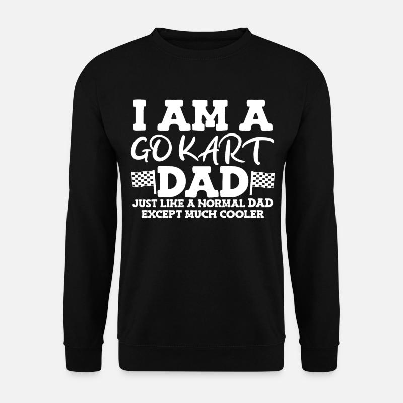 Kartsport Kartfahrer Go Kart Geschenkidee - Unisex Pullover - Schwarz