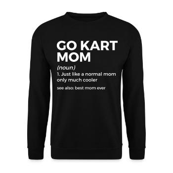 Kartsport Kart Driver Go Kart Gift Idea - Unisex Sweatshirt - black - Front - Alina (178cm) & Michal (187cm)