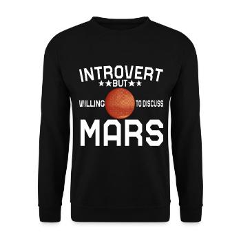 Planète Mars - Sweat-shirt Unisexe - noir - Devant - Alina (178cm) & Michal (187cm)