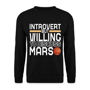 Planète Mars - Sweat-shirt Unisexe - noir - Devant - Alina (178cm) & Michal (187cm)