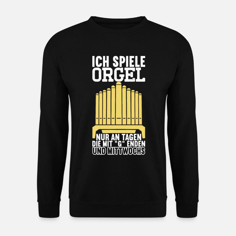 Orgel Organist - Unisex Pullover - Schwarz