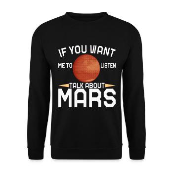 Planète Mars - Sweat-shirt Unisexe - noir - Devant - Alina (178cm) & Michal (187cm)