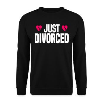 Scheidung Trennung Ehe Ex Scheidungsparty - Unisex Pullover - Schwarz - Vorne - Alina (178cm) & Michal (187cm)
