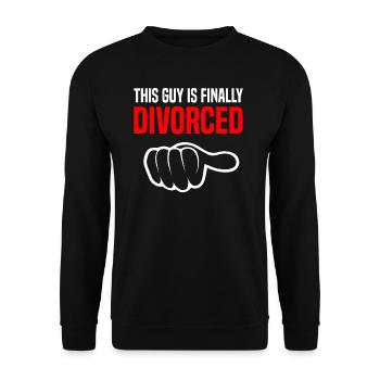 Scheidung Trennung Ehe Ex Scheidungsparty - Unisex Pullover - Schwarz - Vorne - Alina (178cm) & Michal (187cm)