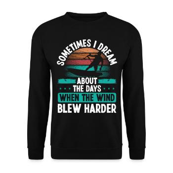 Kiteboarder Wind Kitesurf Kitesurf Rétro Kite - Sweat-shirt Unisexe - noir - Devant - Alina (178cm) & Michal (187cm)