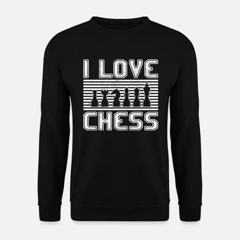 I love chess - Unisex Sweatshirt - black