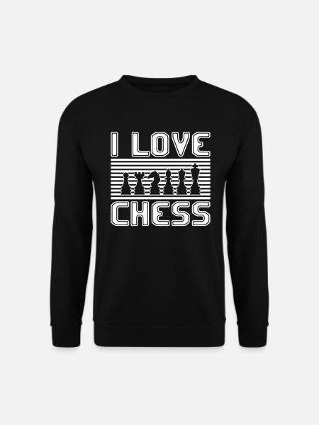 I love chess - Unisex Sweatshirt - black