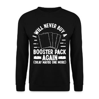 Funny Trading Card Game Collector Humor Card - Unisex Pullover - Schwarz - Vorne - Alina (178cm) & Michal (187cm)