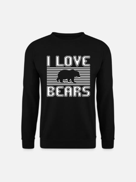 I love bears - Unisex Sweatshirt - black