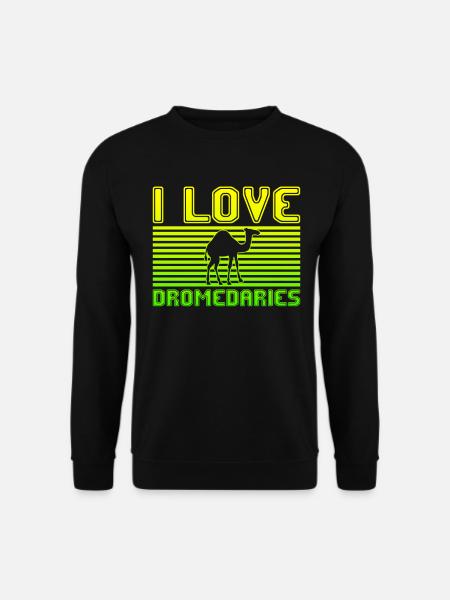 I love dromedaries - Unisex Sweatshirt - black