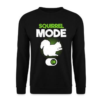 Mode écureuil sur écureuil, drôle - Sweat-shirt Unisexe - noir - Devant - Alina (178cm) & Michal (187cm)