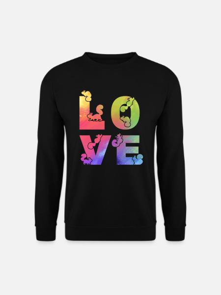 Squirrel Love Squirrels Cute Squirrel - Unisex Sweatshirt - black