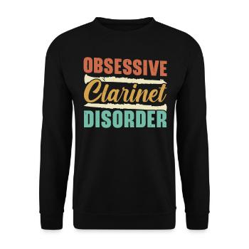 Troubles obsessionnels de la clarinette Musiciens Instrumentali - Sweat-shirt Unisexe - noir - Devant - Alina (178cm) & Michal (187cm)