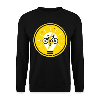 Vélo électrique E-Bike Ride Bike Lovers Cyclisme - Sweat-shirt Unisexe - noir - Devant - Alina (178cm) & Michal (187cm)