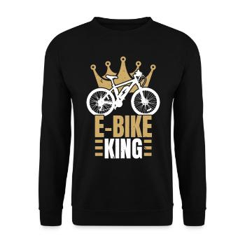 E-Bike King Vélo électrique Balade à vélo Cyclisme - Sweat-shirt Unisexe - noir - Devant - Alina (178cm) & Michal (187cm)