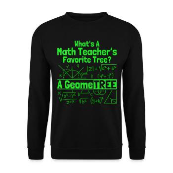 Math Mathematics Science Math Gift - Unisex Sweatshirt - black - Front - Alina (178cm) & Michal (187cm)