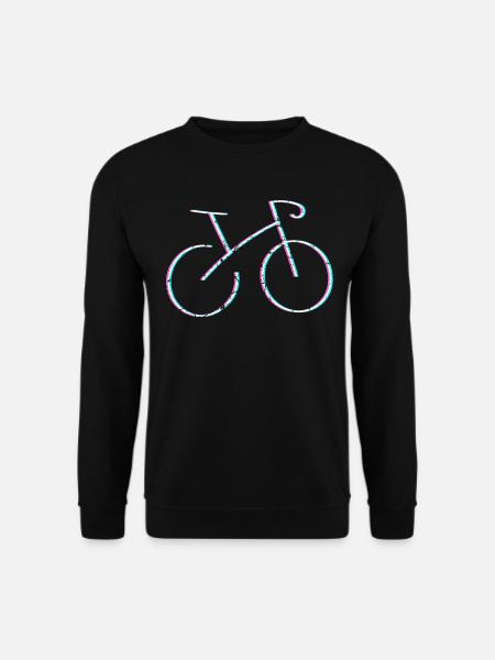 Radfahrer Lustiges Vintage Fahrrad Radfahrer - Unisex Pullover - Schwarz