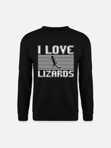 I love lizards - Unisex Sweatshirt - black