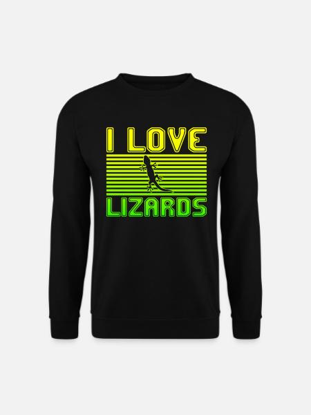 J’adore les lézards - Sweat-shirt Unisexe - noir