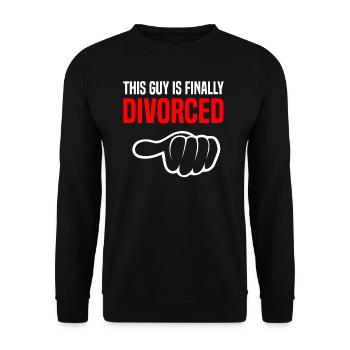 Scheidung Trennung Ehe Ex Scheidungsparty - Unisex Pullover - Schwarz - Vorne - Alina (178cm) & Michal (187cm)