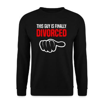 Divorce Séparation Mariage Ex Partie au divorce - Sweat-shirt Unisexe - noir - Devant - Alina (178cm) & Michal (187cm)