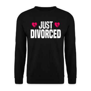 Scheidung Trennung Ehe Ex Scheidungsparty - Unisex Pullover - Schwarz - Vorne - Alina (178cm) & Michal (187cm)