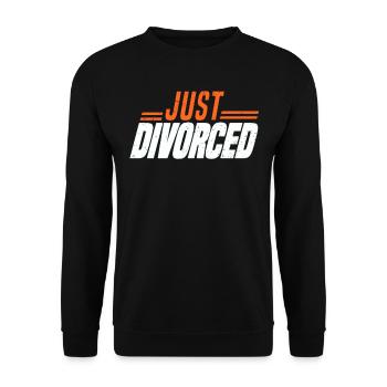 Divorce Separation Marriage Ex Divorce Party - Unisex Sweatshirt - black - Front - Alina (178cm) & Michal (187cm)