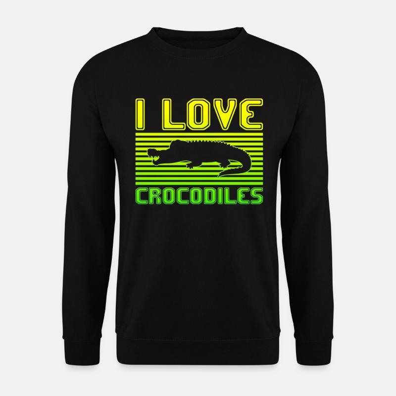 J’adore les crocodiles - Sweat-shirt Unisexe - noir
