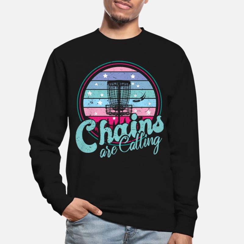 Retro Sunset Chains Are Calling Disc Golf Unisex Sweatshirt