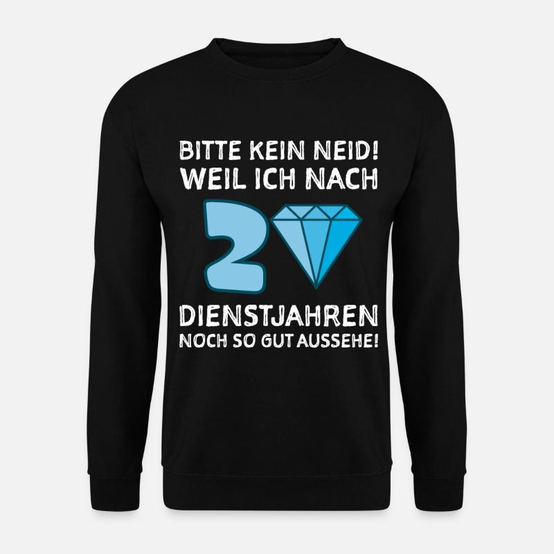 Dienstjubiläum 20 Jahre Firmenjubiläum Geschenk - Unisex Pullover - Schwarz