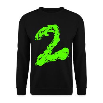 2 - Unisex Pullover - Schwarz - Vorne - Alina (178cm) & Michal (187cm)
