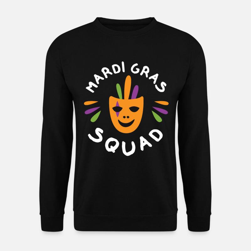 Mardi Gras Squad - Unisex Pullover - Schwarz