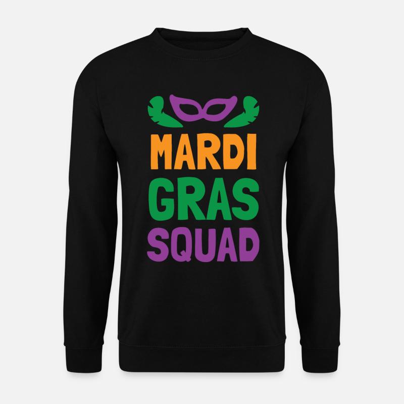 Mardi Gras Squad - Unisex Sweatshirt - black