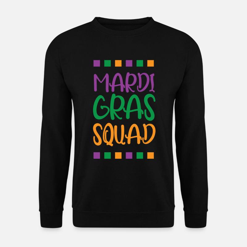 Mardi Gras Squad - Unisex Sweatshirt - black