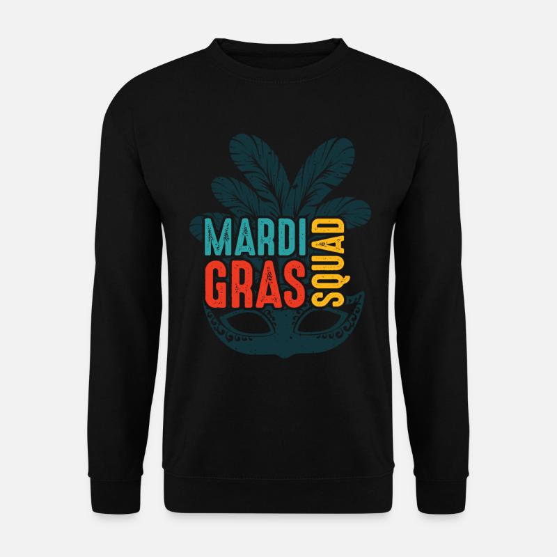 Mardi Gras Squad - Unisex Sweatshirt - black