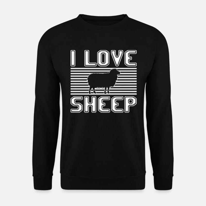 I love sheep - Unisex Sweatshirt - black