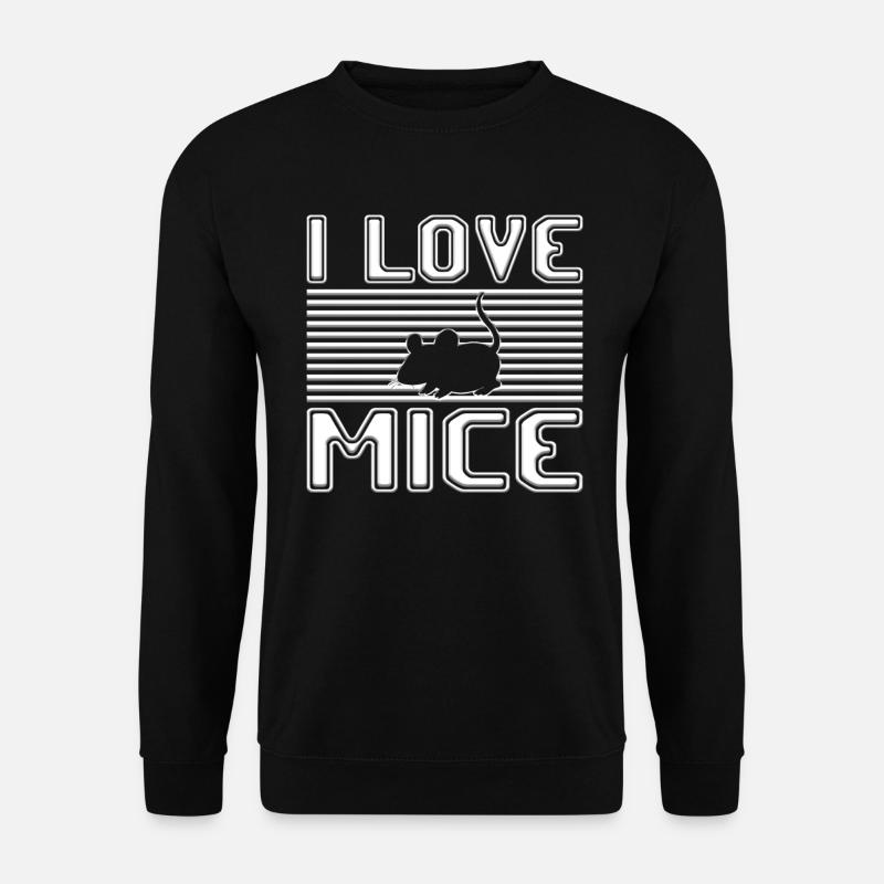 I love mice - Unisex Sweatshirt - black