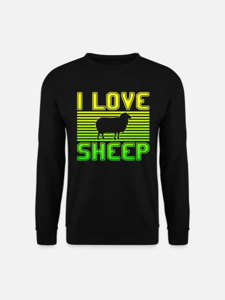 I love sheep - Unisex Sweatshirt - black